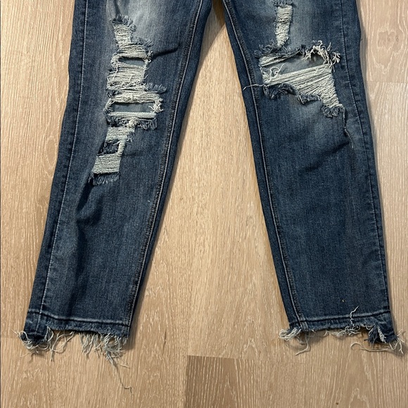 Risen Jeans High Waisted Straight Leg Ankle Jeans - Picture 4 of 7